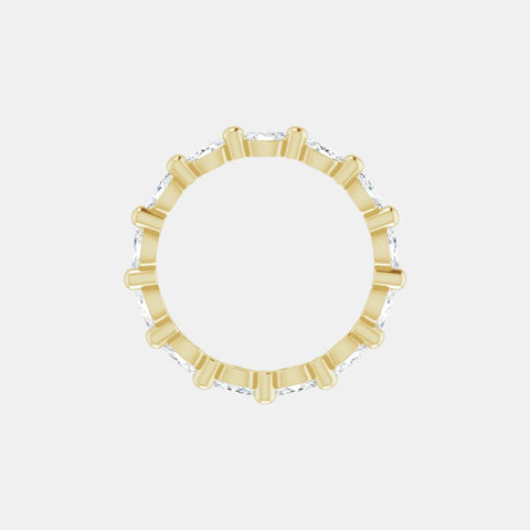The Gold Single Prong Marquise Full Eternity