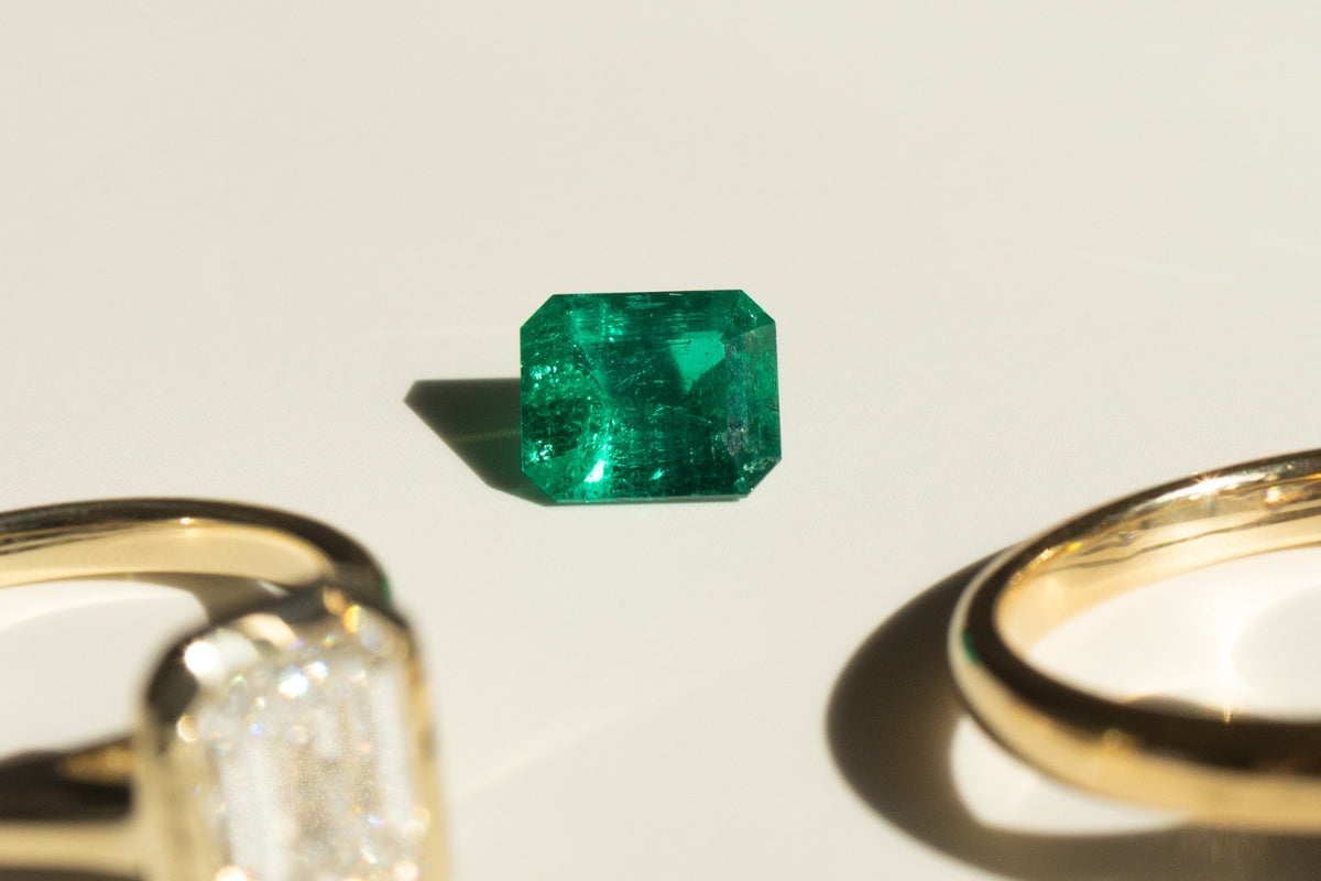 The Allure of Emerald and Green Sapphire Engagement Rings | Hitched Fine Jewelry