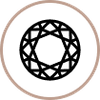 Diamond Round - Natural - 1.5