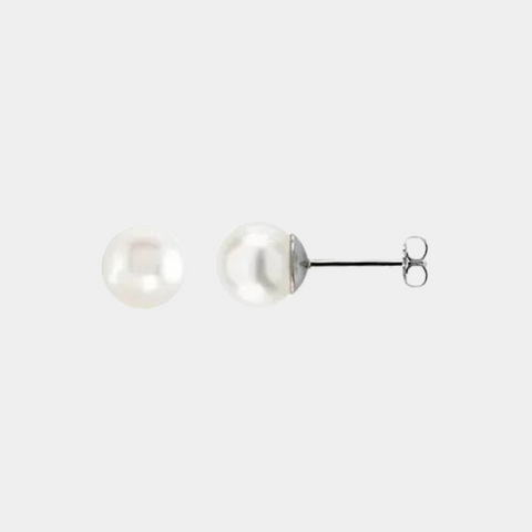 14K Freshwater Cultured Pearl Studs