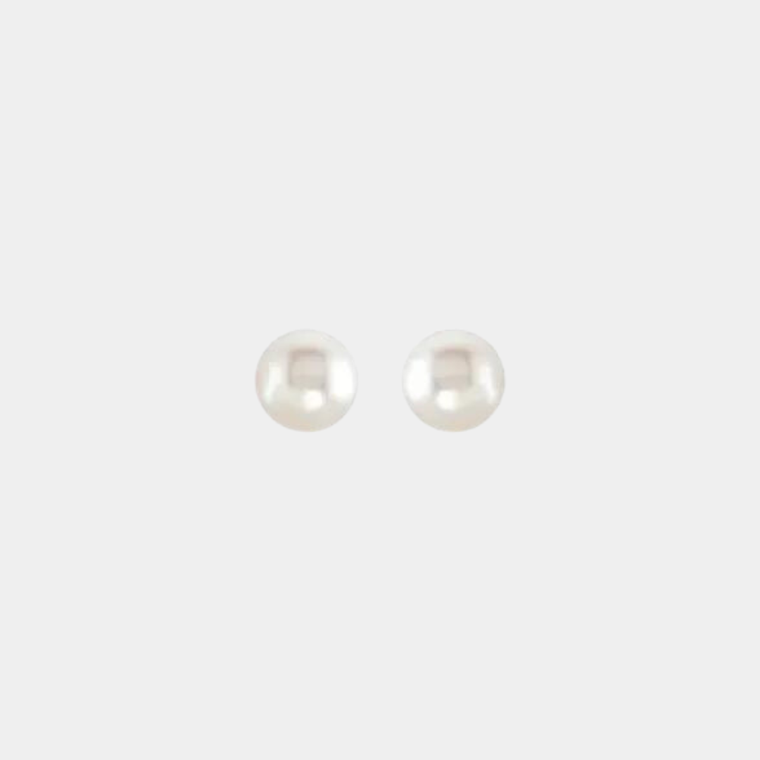 14K Freshwater Cultured Pearl Studs