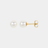 14K Freshwater Cultured Pearl Studs