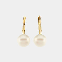 14K Freshwater Cultured Pearl Levers