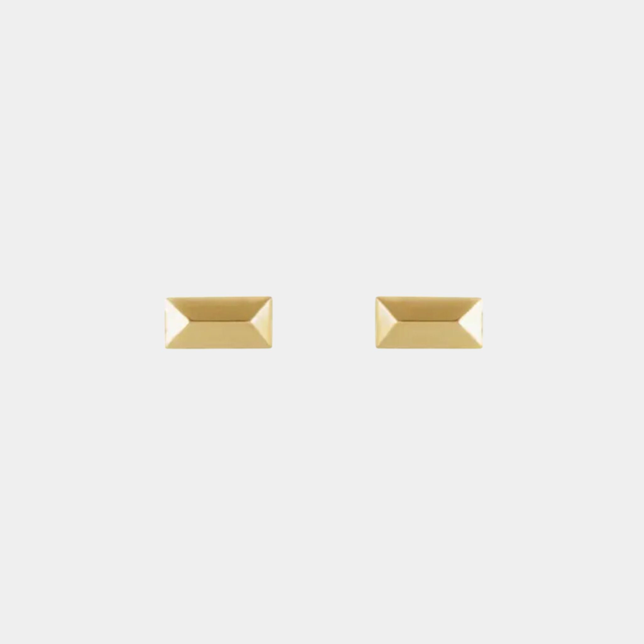 14K Geometric Studs