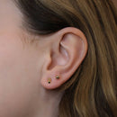 14K Geometric Studs