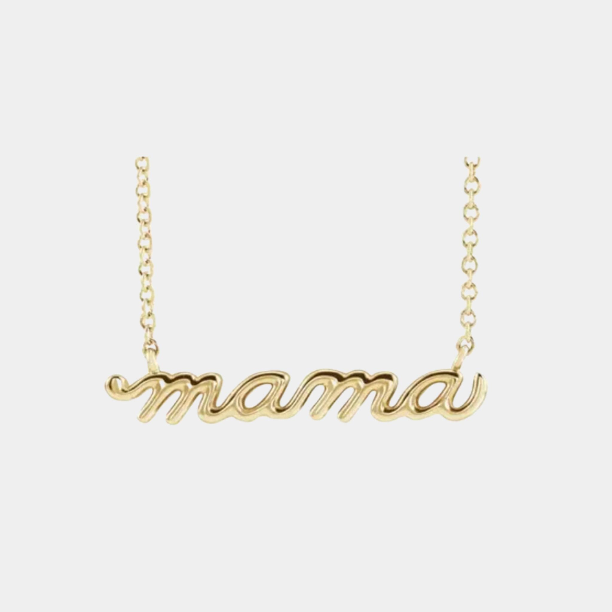 14K Petite Mama Necklace