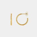 14K Rope Hoops