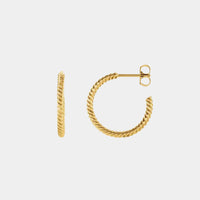 14K Rope Hoops