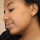 14K Tube Hoops