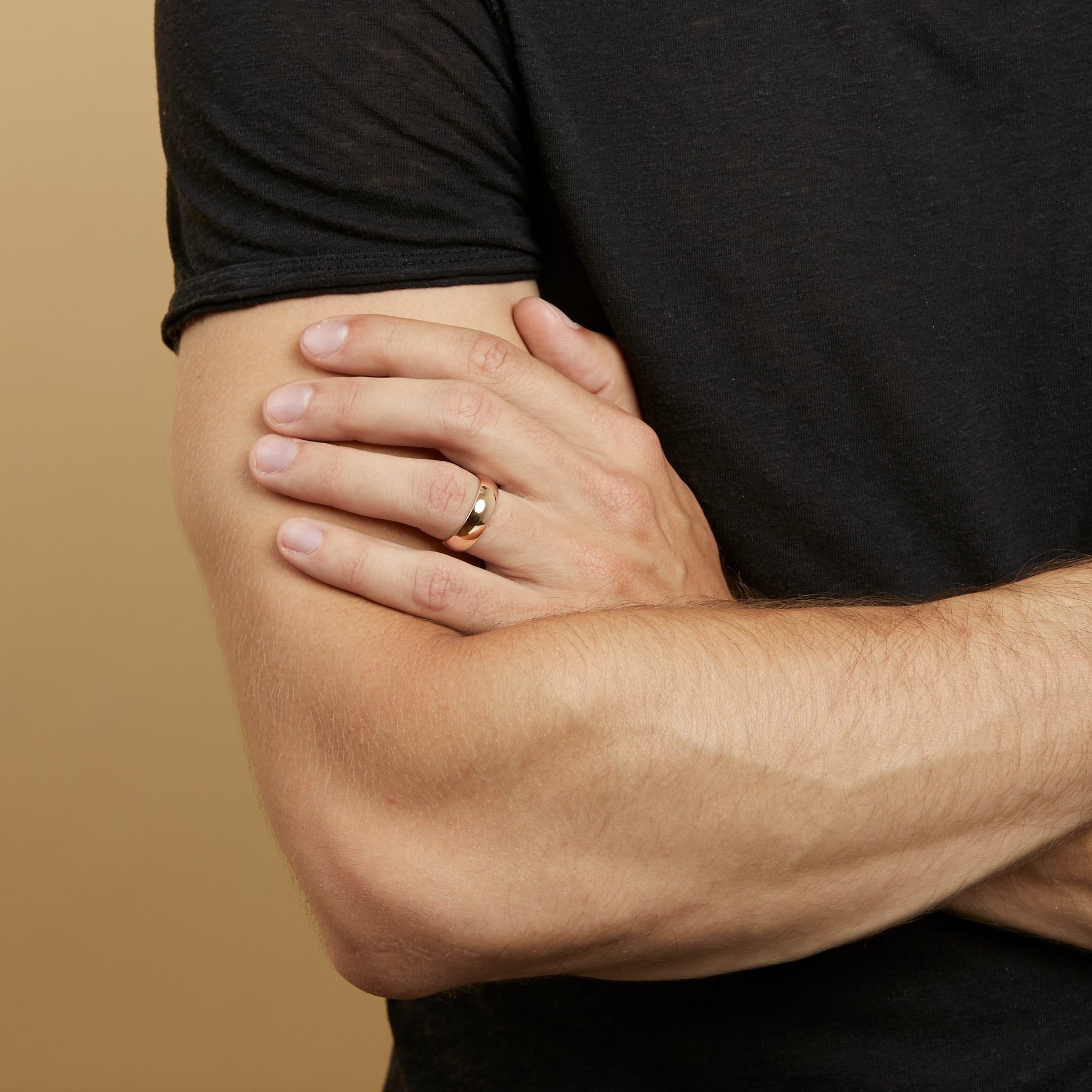 rose gold wedding band