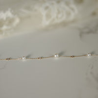 14K, Akoya Pearl & Natural Diamond Station Bracelet Lifestyle