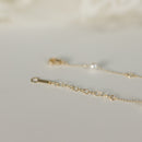14K, Akoya Pearl & Natural Diamond Station Bracelet Adjustable Loops Lifestyle