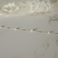 14K, Akoya Pearl & Natural Diamond Station Bracelet Lifestyle