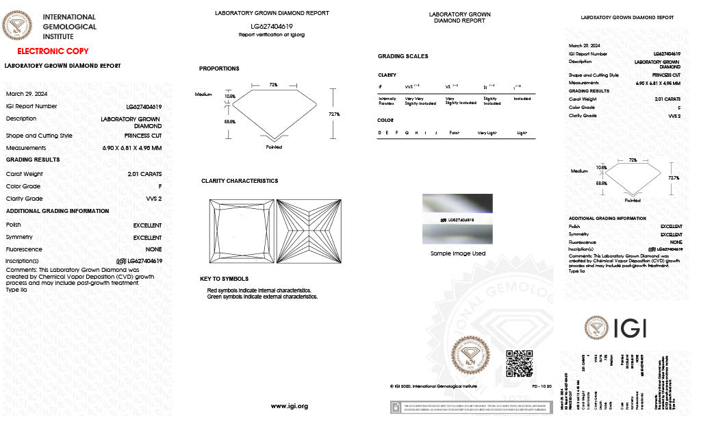 Princess | 2.01 F VVS2 | LG627404619