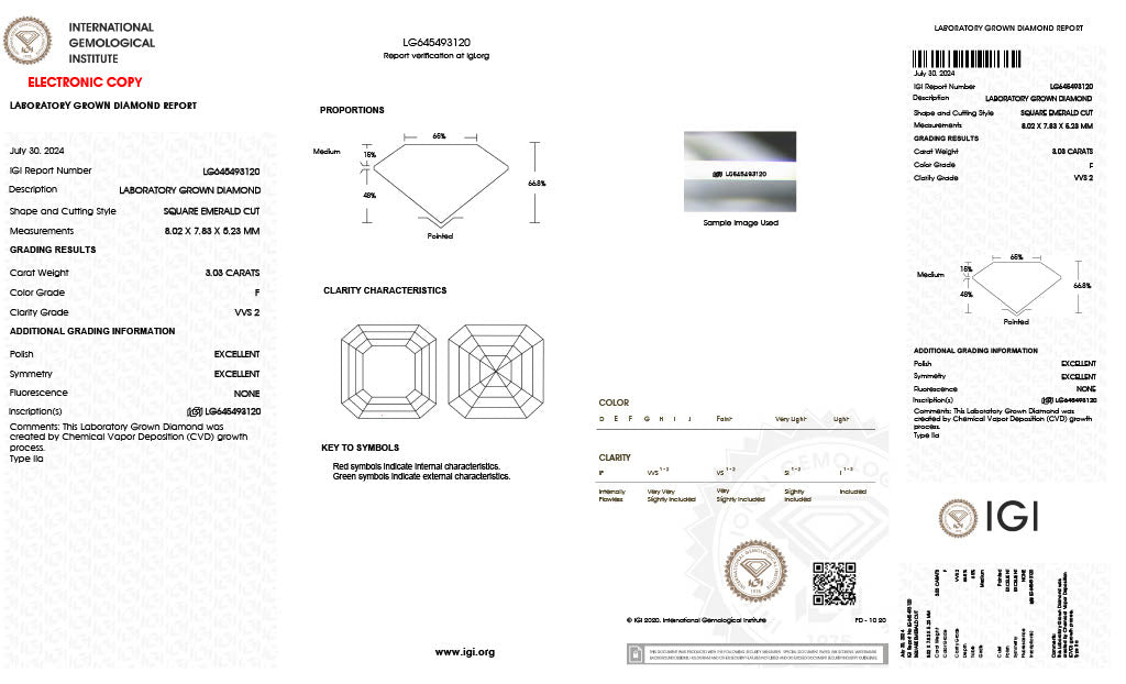 Asscher | 3.03 F VVS2 | LG645493120