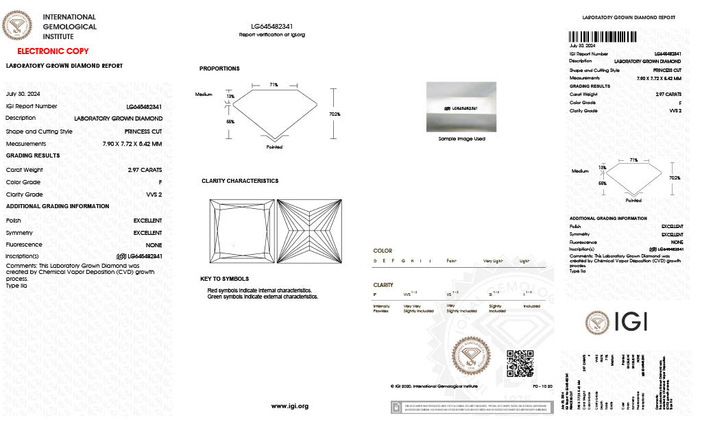 Princess | 2.97 F VVS2 | LG645482341