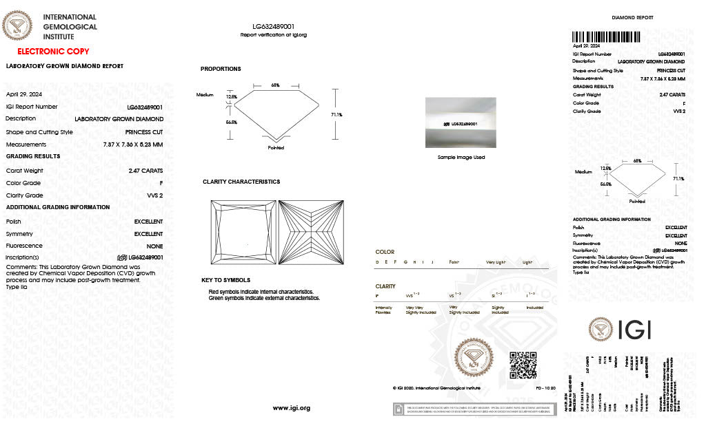 Princess | 2.47 F VVS2 | LG632489001