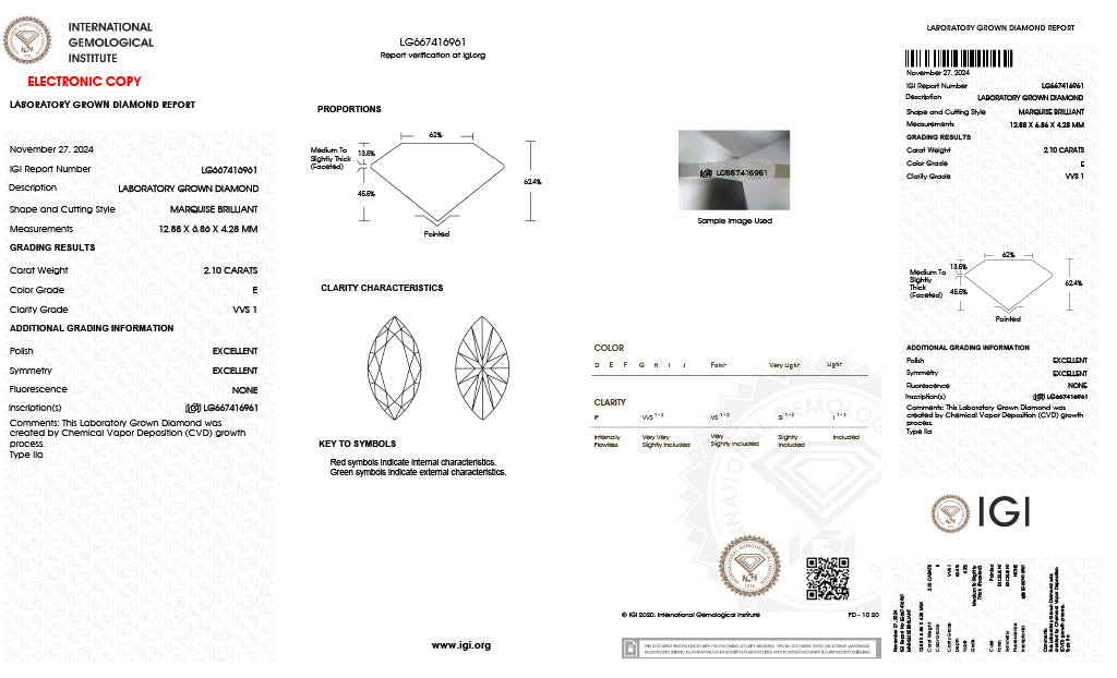 Marquise | 2.10 E VVS1 | LG667416961