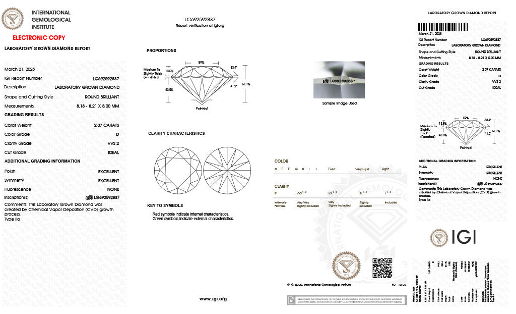 Round | 2.07 D VVS2 | LG692592837
