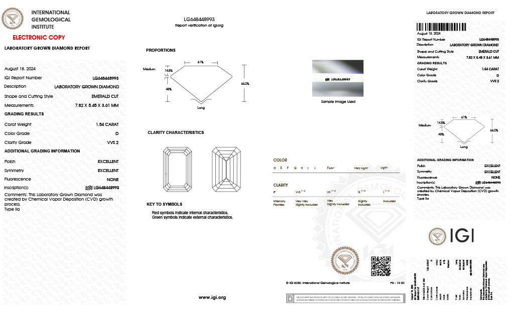 Emerald | 1.54 D VVS2 | LG648448993