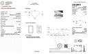 A flat scan of an official gemstone certification report from the International Gemological Institute (IGI), showing a Lab Report for a Labgrown Emerald-cut diamond. The document includes detailed specifications, measurements, clarity characteristics, and a small inset photograph of the diamond on a white background.