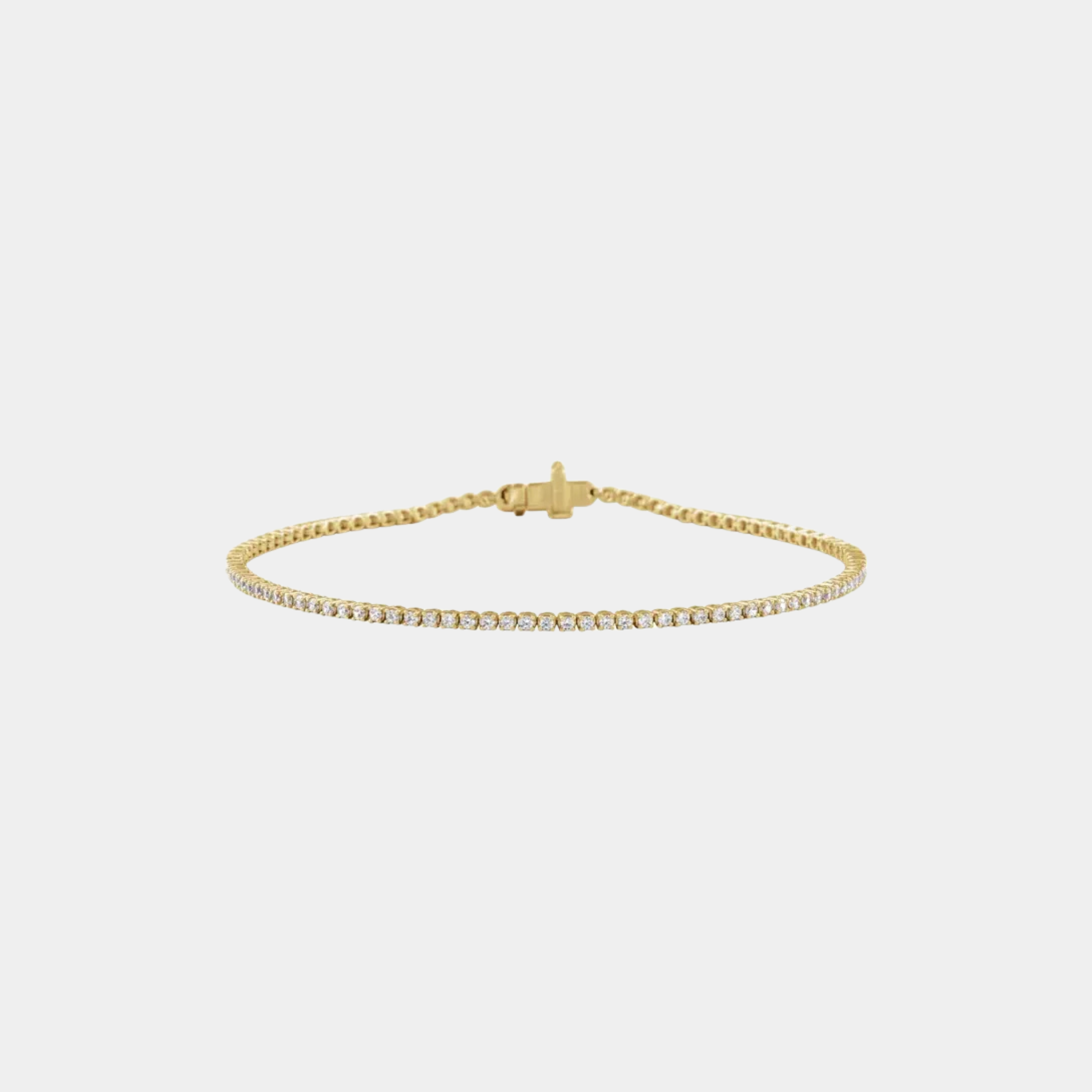 14K Gold Lab-Grown Diamond Tennis Bracelet