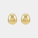 14K Puffed Ball Stud Earrings