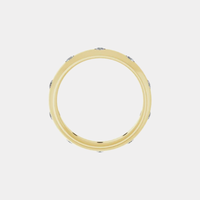 The Gold Classic Flush Set Eternity Band