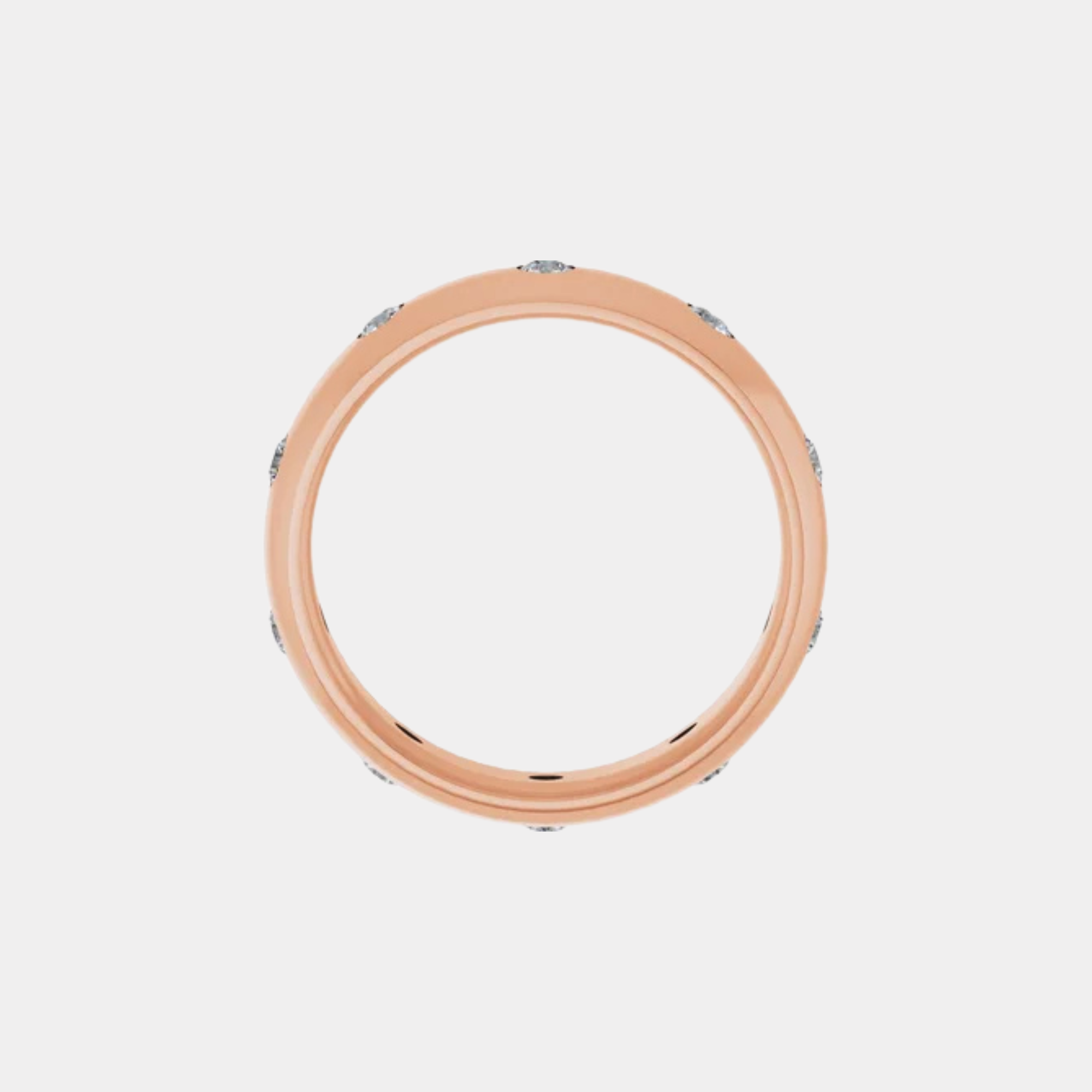 The Gold Classic Flush Set Eternity Band