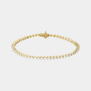 14K 3-Prong Diamond Tennis Bracelet