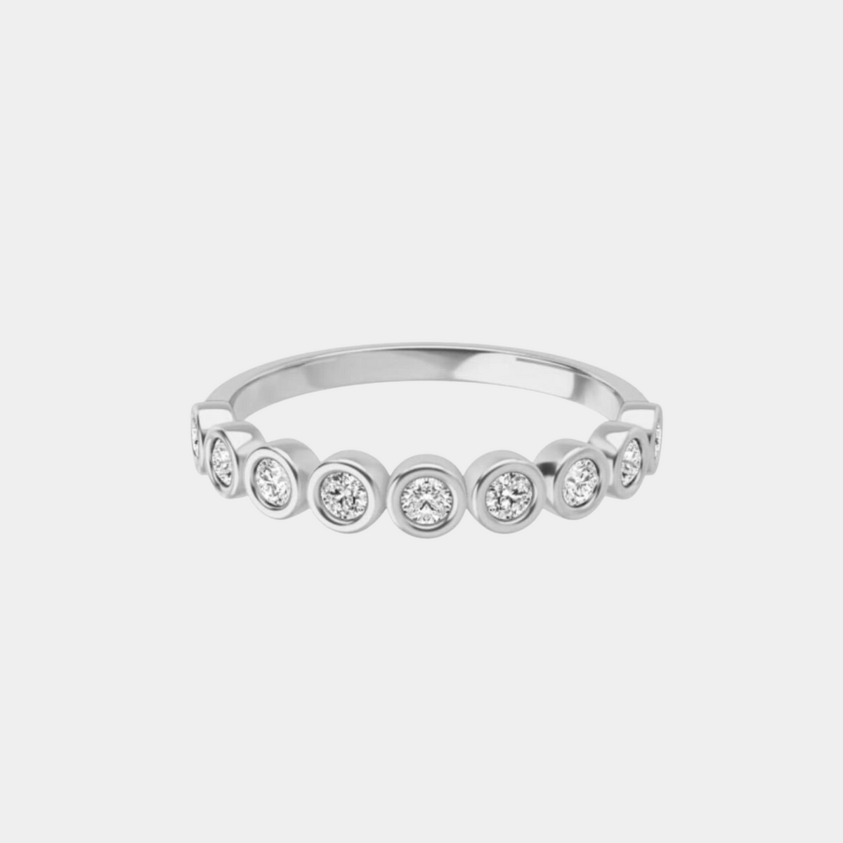 White Gold / Lab-Grown / 14K