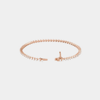 14K 3-Prong Diamond Tennis Bracelet