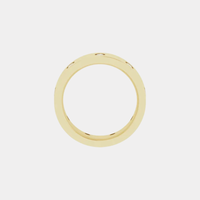 The Gold Flat Flush Set Eternity Band