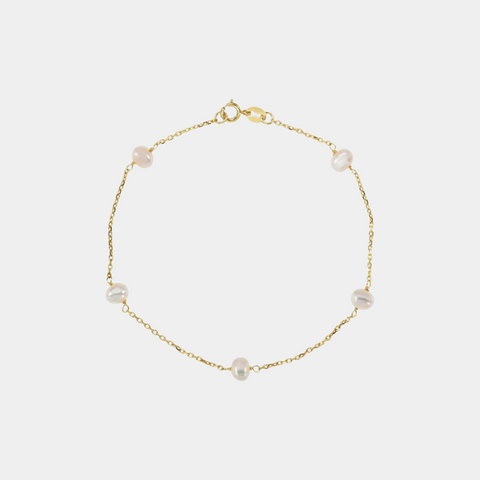 14K Freshwater Cultured Pearl Bracelet