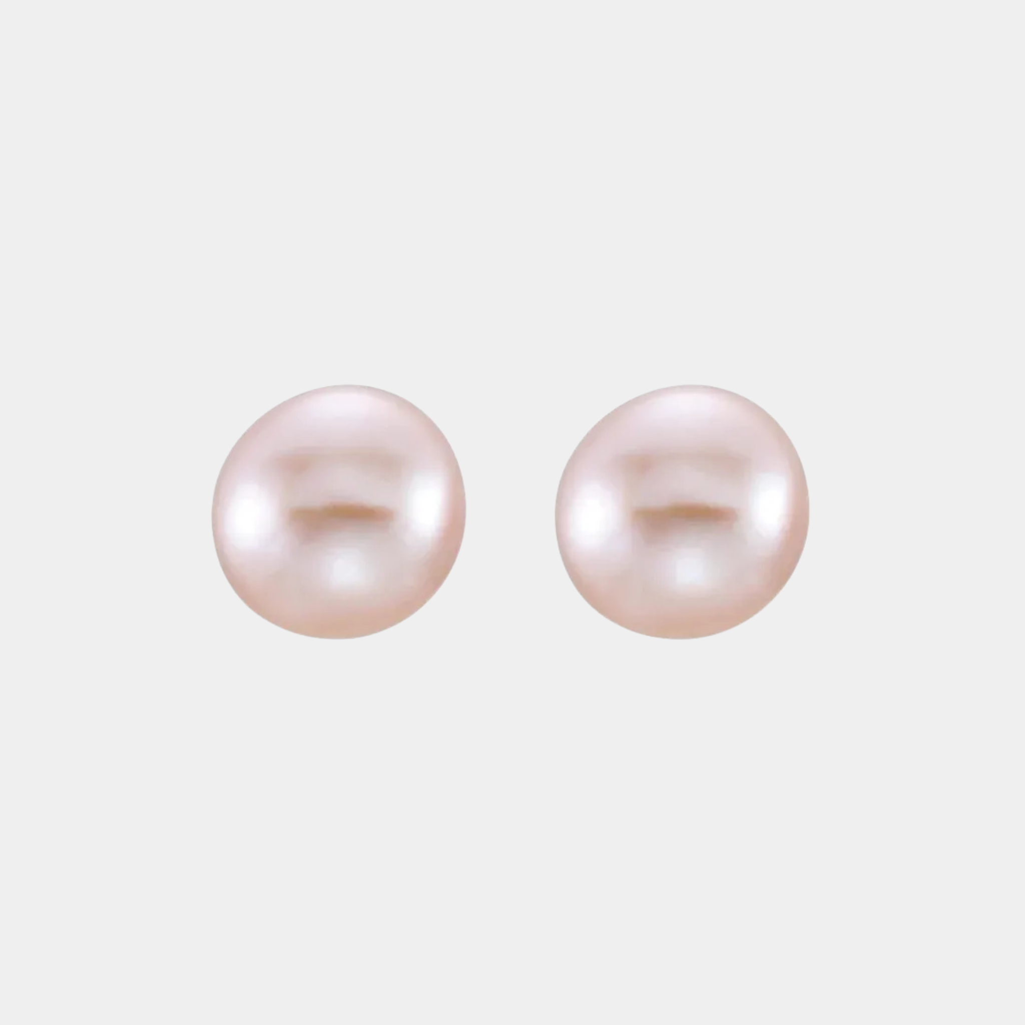 14K Freshwater Cultured Button Pearl Studs