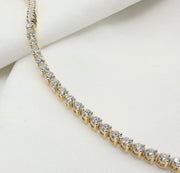 3.16CT 3-Prong Lab-Grown Tennis Bracelet