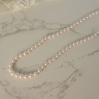 5-5.5mm Pink Akoya Pearl Strand with 14K Clasp Lifestyle
