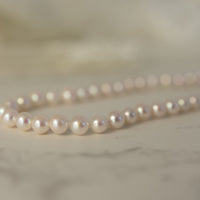 5-5.5mm Pink Akoya Pearl Strand with 14K Clasp Lifestyle