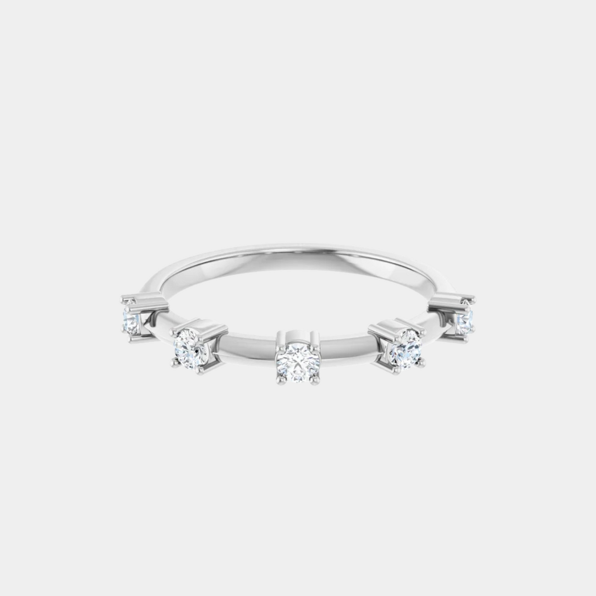 White Gold / Lab-Grown / 14K