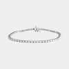 white gold lab diamond tennis bracelet