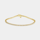 14K 4-Prong Diamond Tennis Bracelet