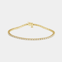 14K 4-Prong Diamond Tennis Bracelet