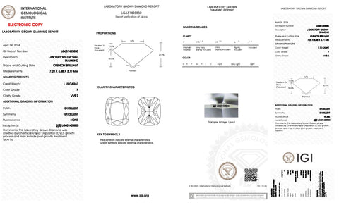 The Signature Solitaire | 1.15CT Elongated Cushion Lab Diamond | 14K YG