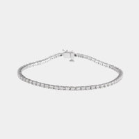 14K 4-Prong Diamond Tennis Bracelet
