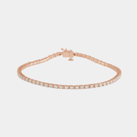 14K 4-Prong Diamond Tennis Bracelet
