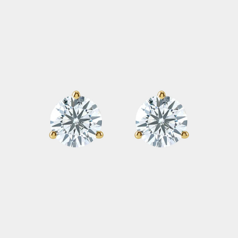 14K Diamond Martini Studs