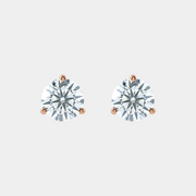 14K Diamond Martini Studs