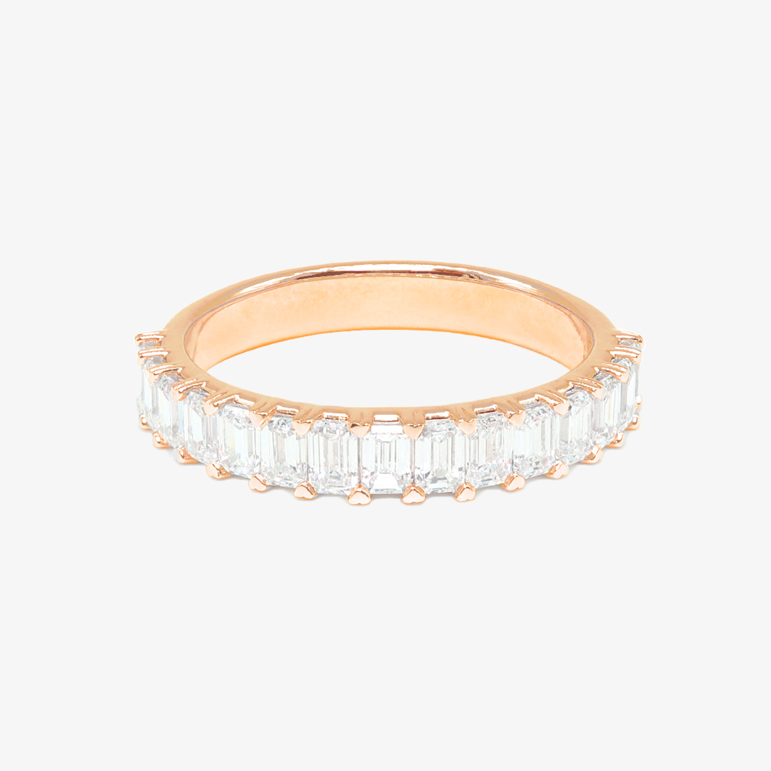 Rose Gold / Half Eternity / Lab-Grown
