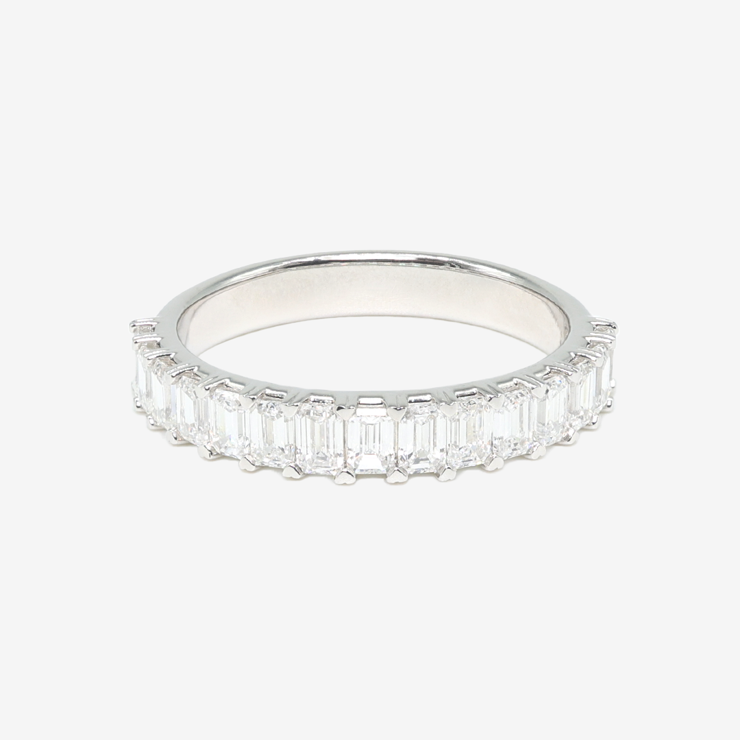 White Gold / Half Eternity / Lab-Grown