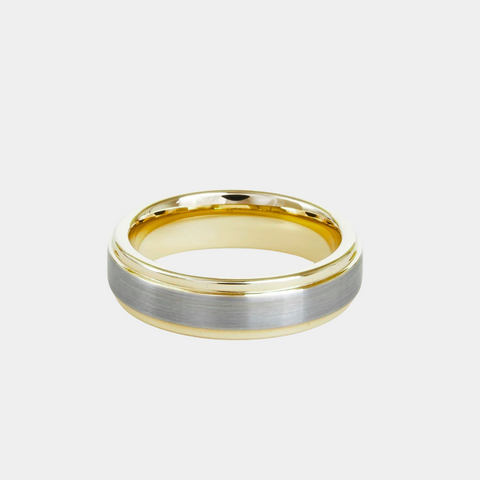 The Tungsten Flat Edge Two-Tone: Natural & Yellow